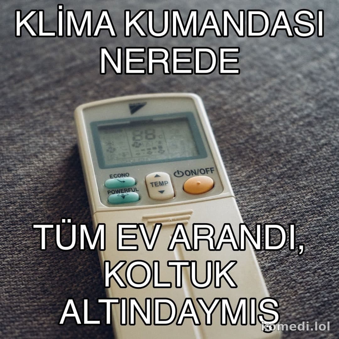 Kumandayı bulamayınca