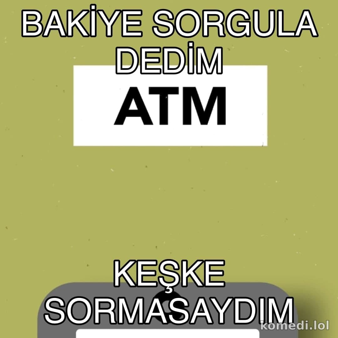 Bakiye sorgula dedim