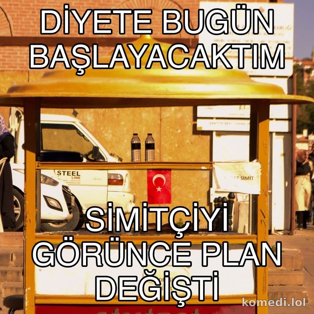 Simitçi görünce