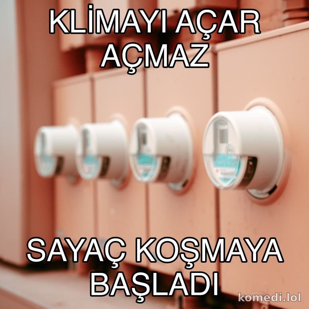 Sayaç dönüyor