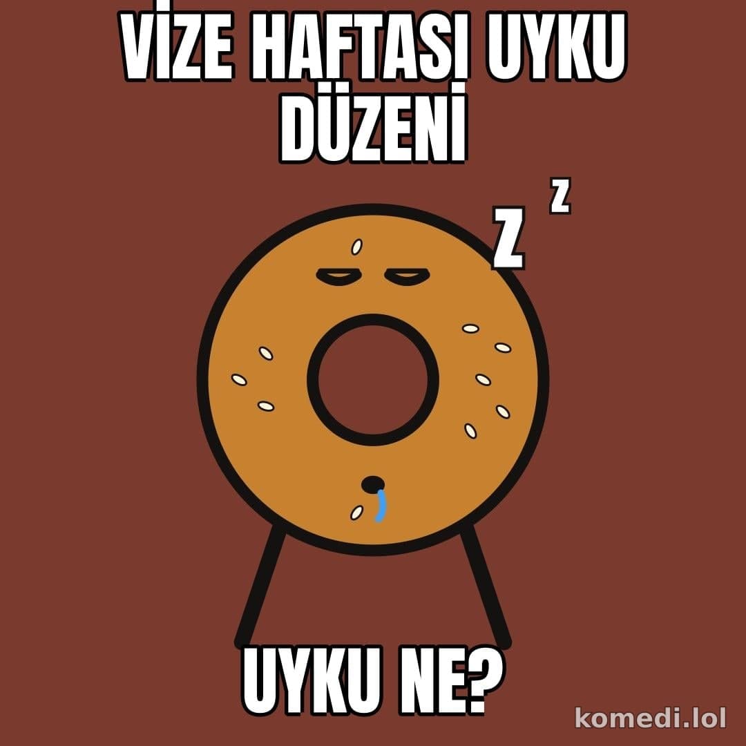 Vize haftası uyku düzeni
