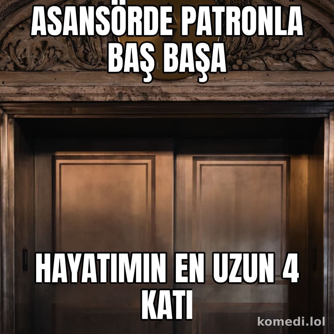 Asansörde patronla