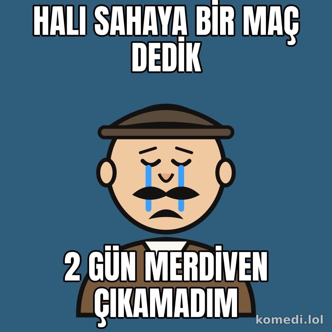 Halı saha ertesi gün
