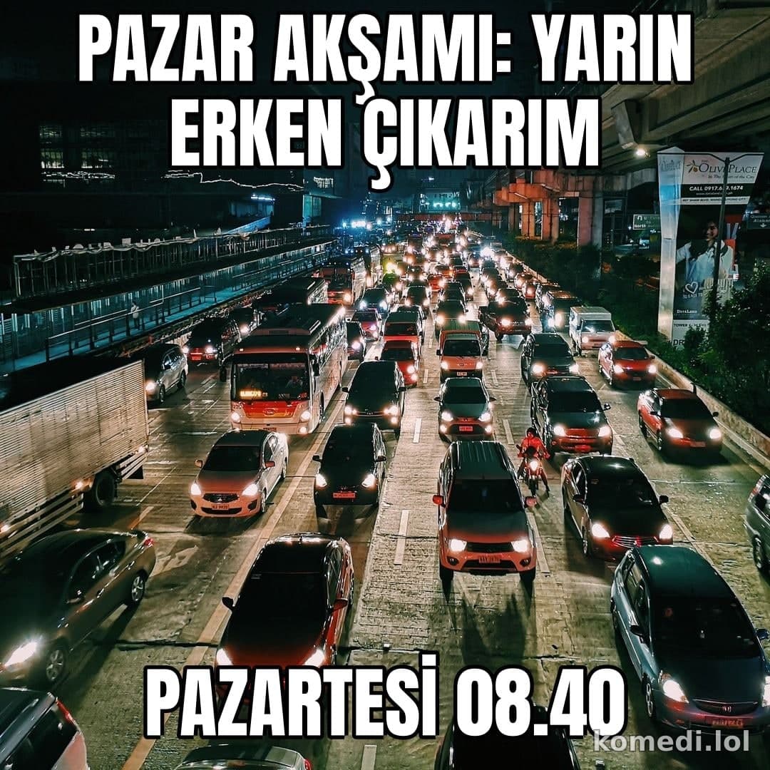 Pazartesi trafiği