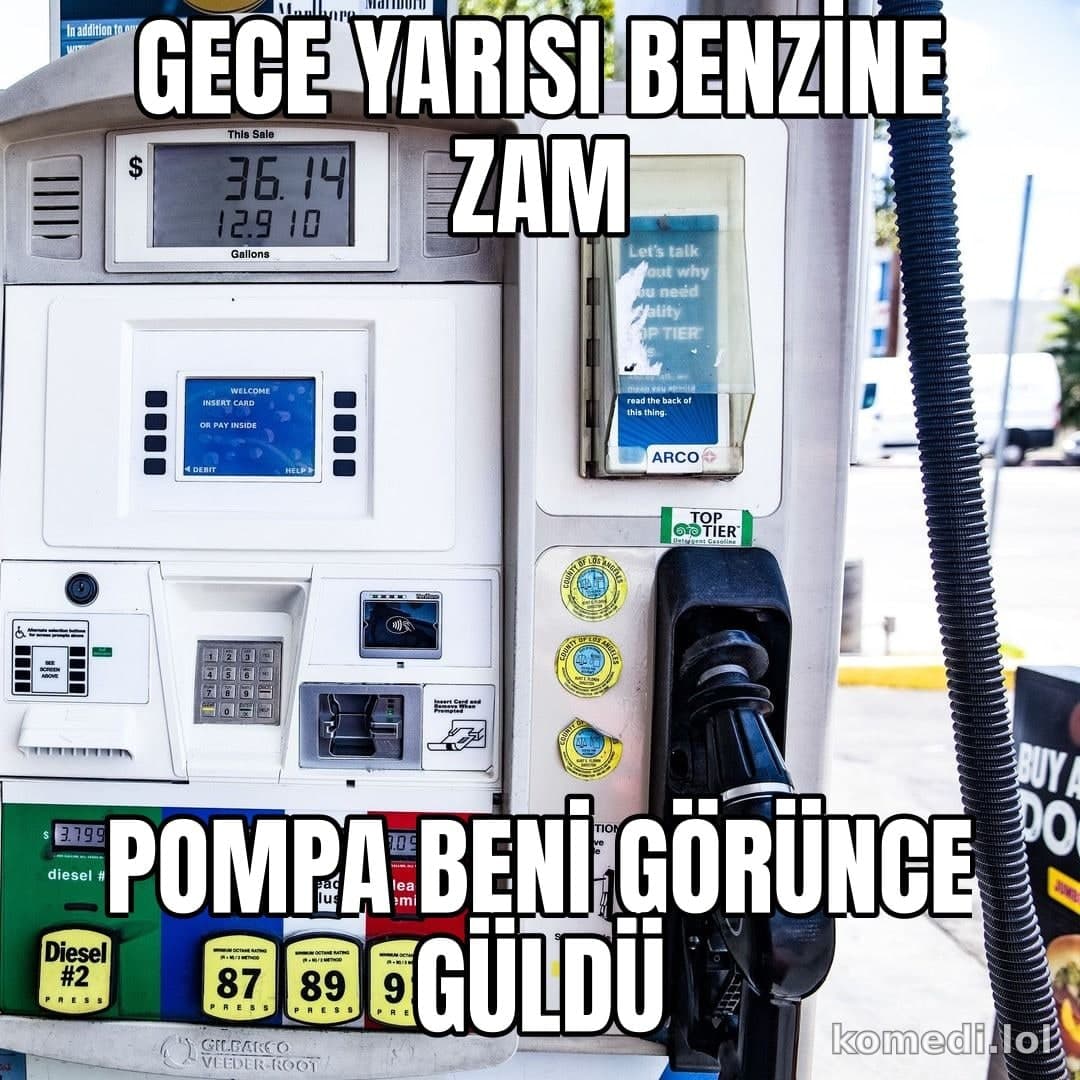 Benzine gece zammı