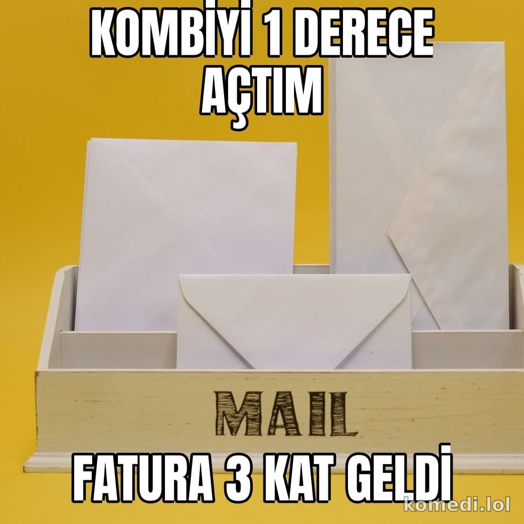 Doğalgaz faturası kombi