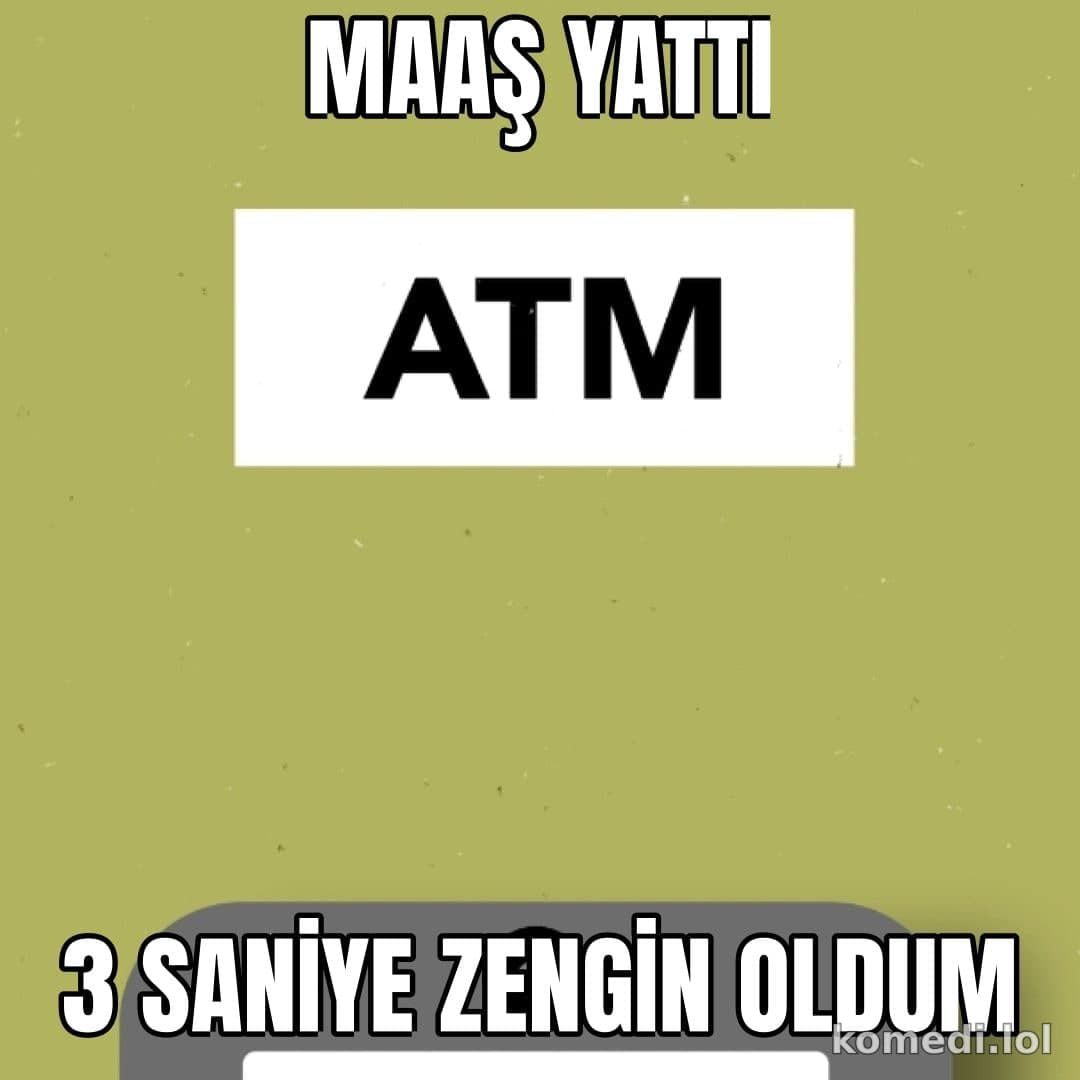 Maaş yattı ATM'de